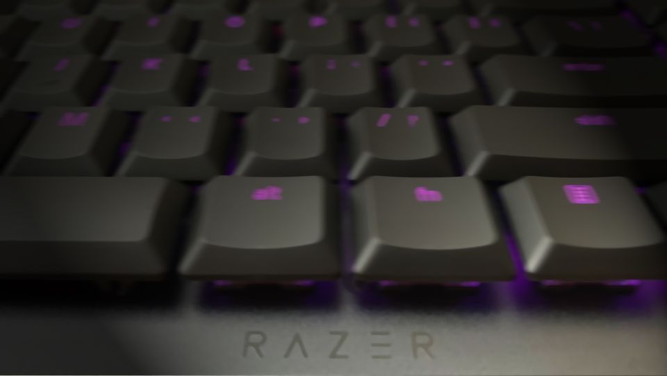 Razer DeathStalker V2 Pro closeup